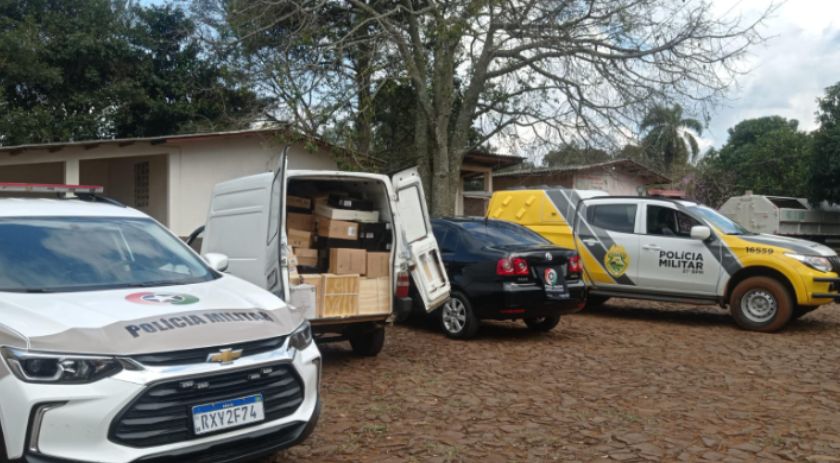 Ação conjunta das polícias do Paraná e Santa Catarina apreende carga de vinho