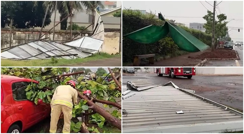Forte chuva causa transtornos em Cascavel
