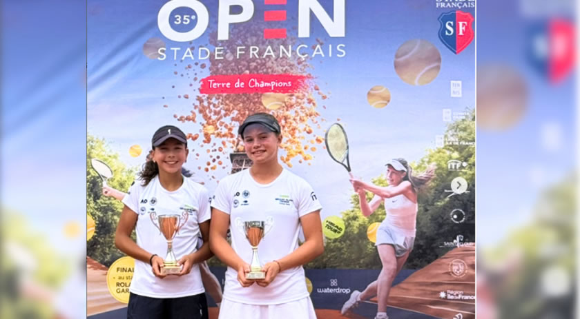 Tênis: Palmense Eduarda Gomes é campeã de Duplas em torneio na França