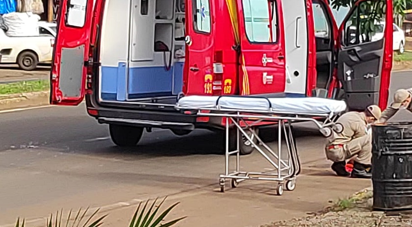 Motociclista fica ferido após sofrer queda na Cidade Norte