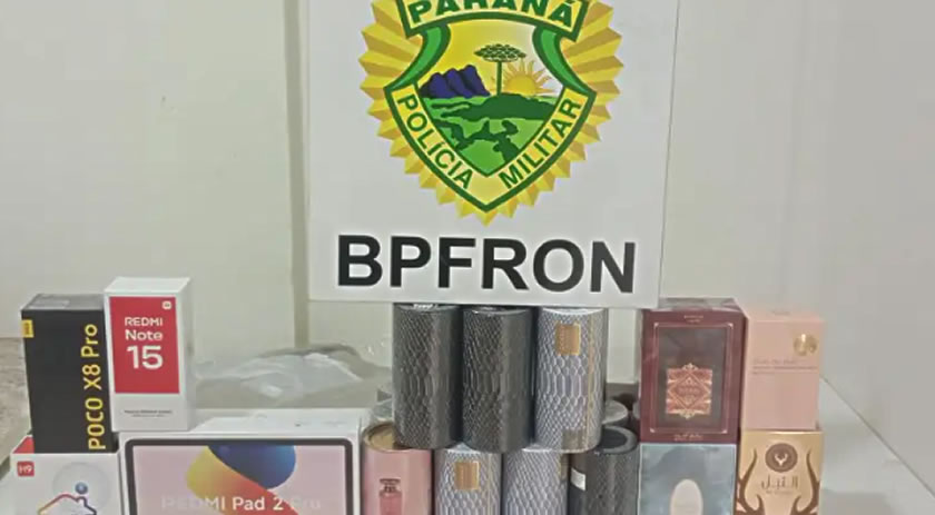 BPFRON apreende mercadorias irregulares