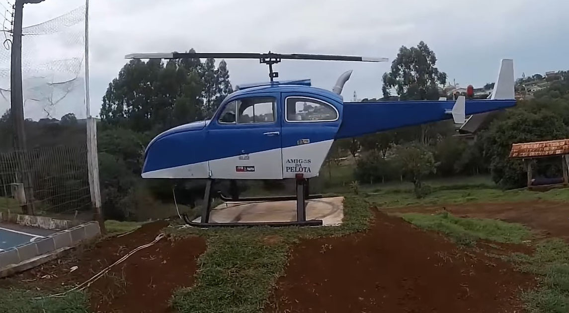 Agricultor do Paraná cria o “Helifusca”; Veja o voo