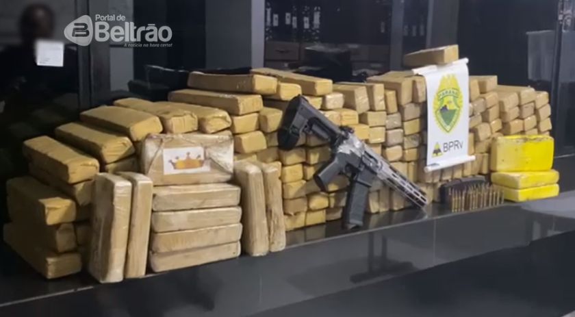 Grande quantidade de drogas é apreendida durante abordagem em Francisco Beltrão