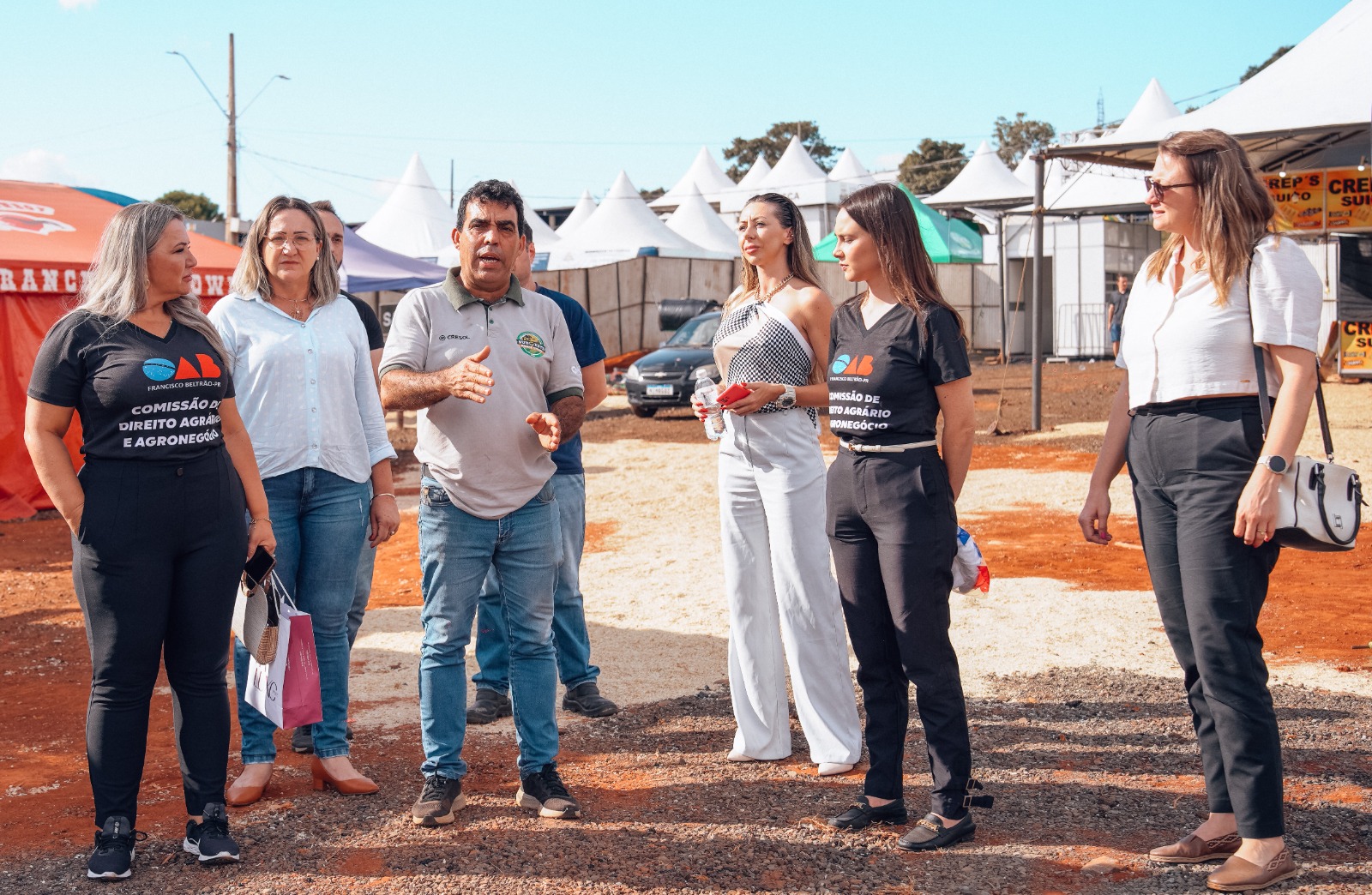 Vereadores visitam o Sudoeste Rural Show para avaliarem o  bem-estar dos animais no evento