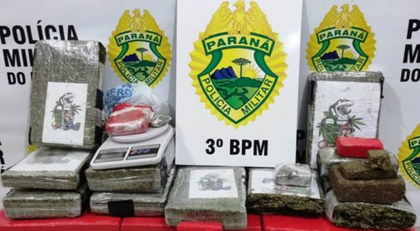 Polícia Militar apreende mais de 40 kg de maconha em forro de residência