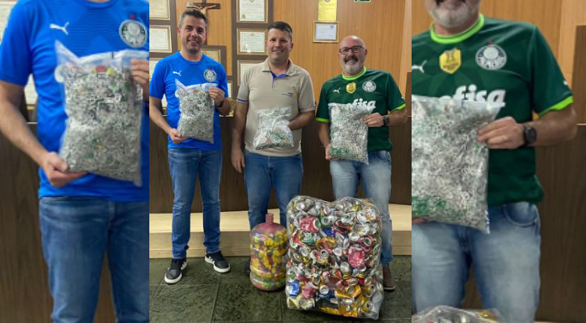 Parceria entre Rotary Club Francisco Beltrão Marrecas e AVB resulta em mais de 300kg de recicláveis arrecadados
