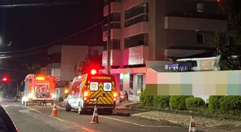 Corpo de Bombeiros combate princípio de incêndio em Francisco Beltrão