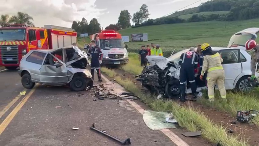 Homem morre em grave colisão entre Dois Vizinhos e Francisco Beltrão