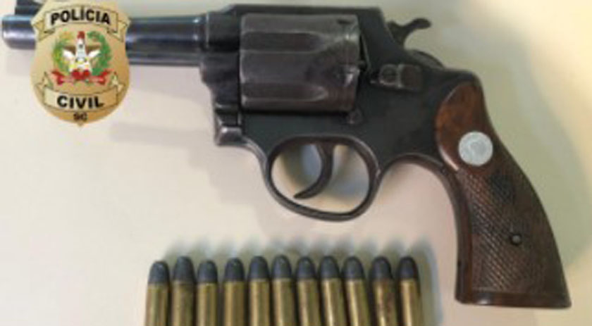 Polícia Civil prende homem por posse irregular de arma de fogo e munições