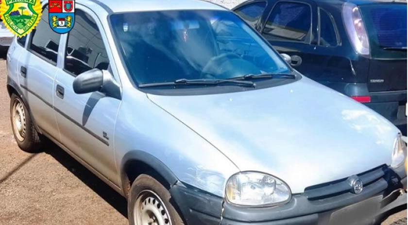 Carro furtado em Francisco Beltrão é recuperado pela Polícia Militar