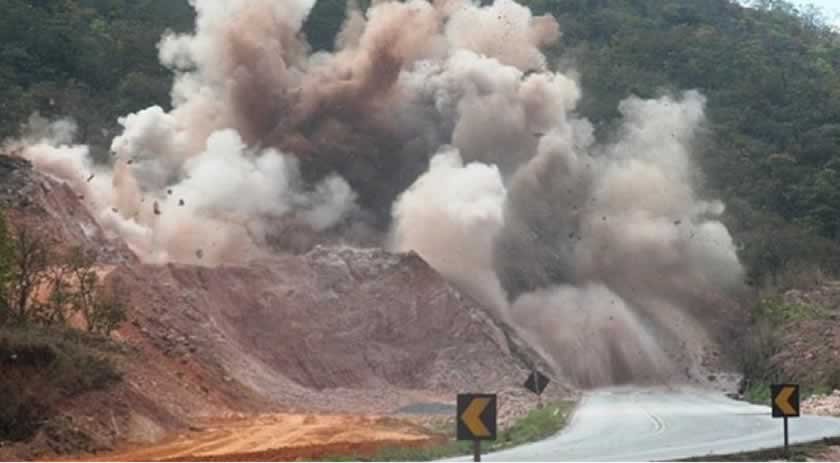 Dnit alerta para detonação de rochas na BR-163 nesta sexta