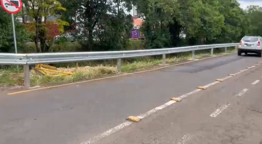 Autoridades instalam Guard Rail às margens do Rio Lonqueador em Francisco Beltrão