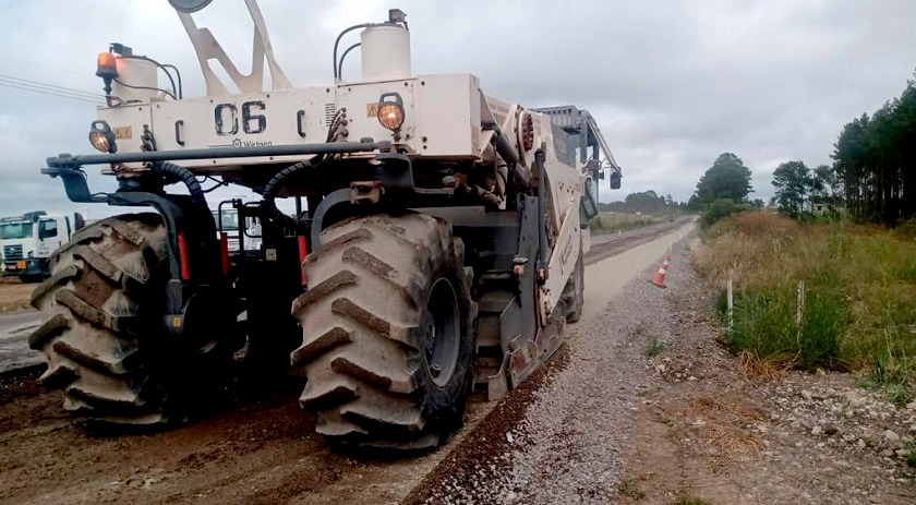 Obras da restauração em concreto avançam na PRC-280, principal corredor do Sudoeste