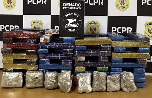 Grande quantidade de drogas é apreendida pelo DENARC