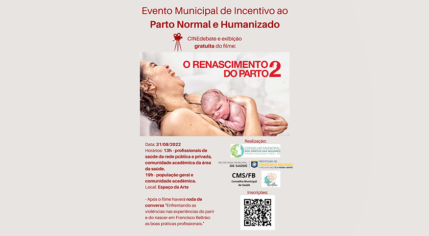 Evento em Beltrão incentiva parto normal e humanizado