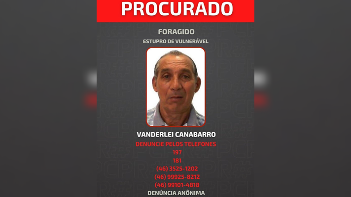 Polícia procura homem condenado por estupro