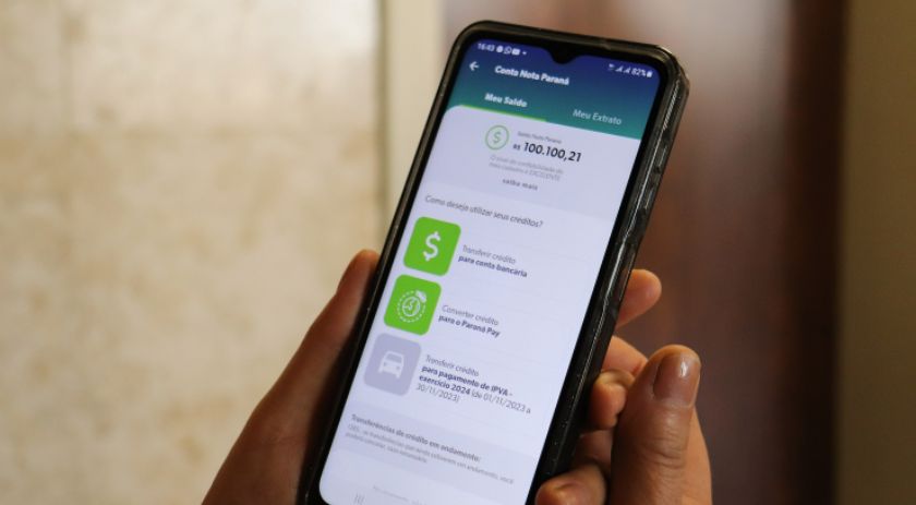 R$ 3,76 milhões em créditos do Nota Paraná foram transferidos para pagar o IPVA 2024