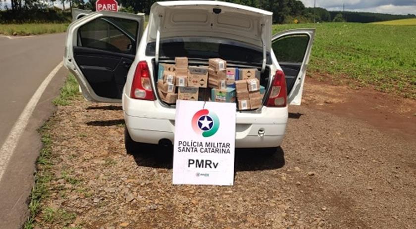 PMRv flagra veículo com R$ 18 mil em desodorantes em Campo Erê