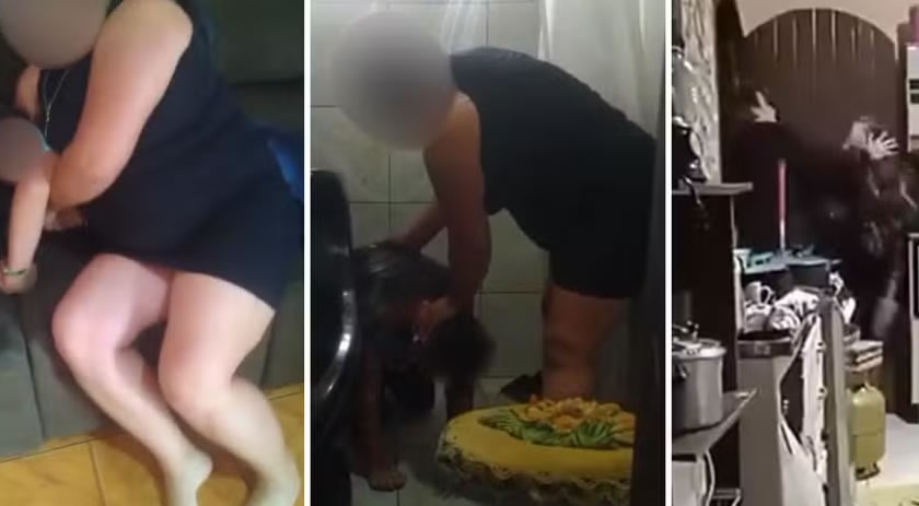 'Só queria que você tivesse lavado a louça', disse mãe filmada espancando e enforcando filho no PR; mulher foi presa