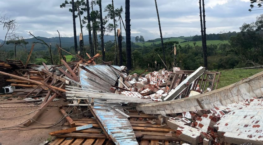 Após tornado, Paraná recebe alerta de tempestades com raios e ventos de até 85 km/h