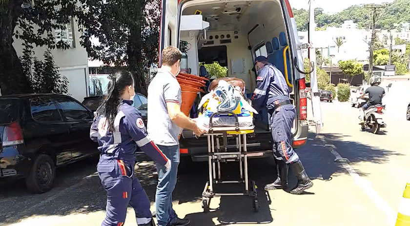 Motociclista fica ferido em acidente no bairro Nossa Senhora Aparecida