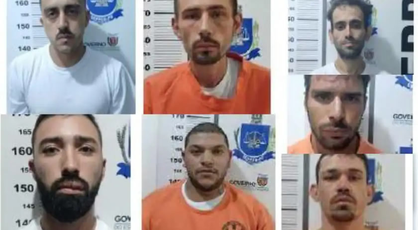Sete detentos seguem foragidos após fuga da Cadeia Pública