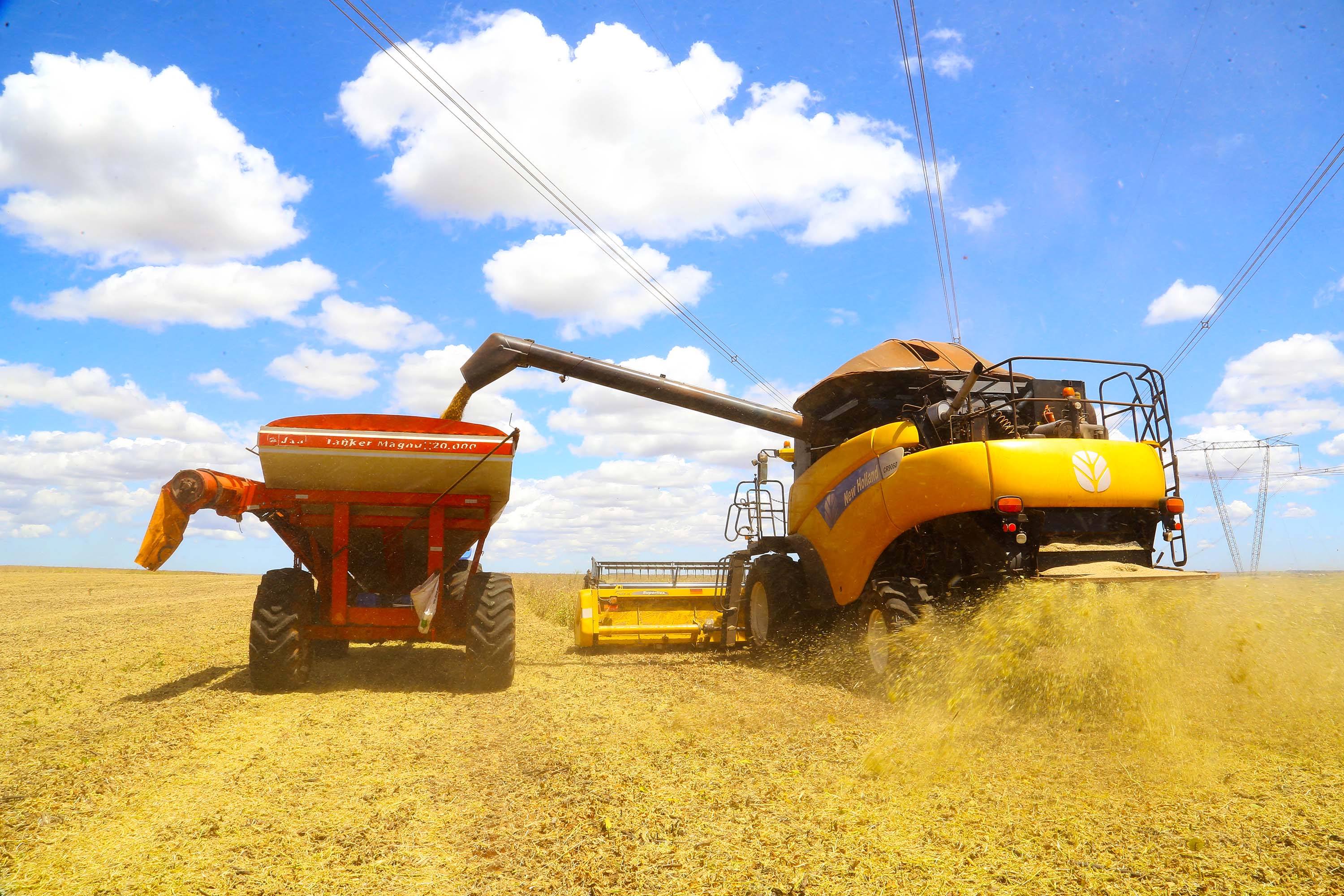 Com previsão de 21 milhões de toneladas, agricultores já colheram 90% da safra de soja