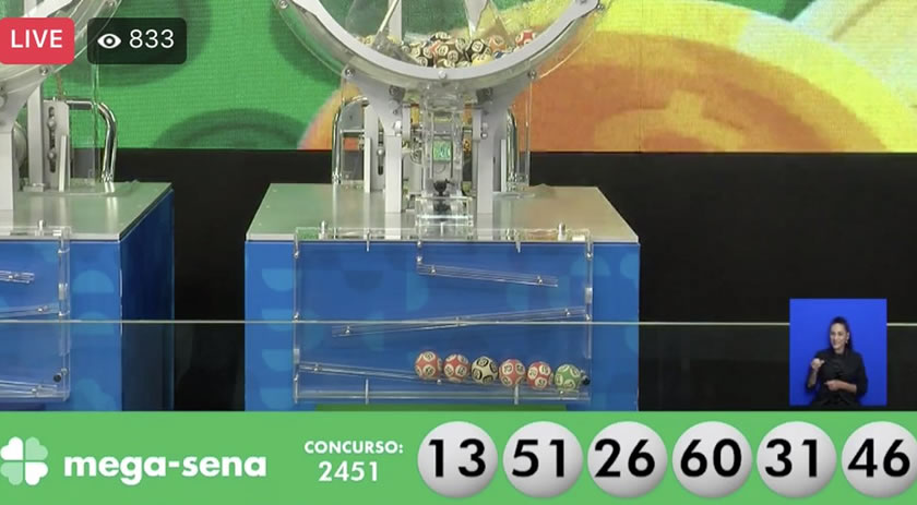 Uma única aposta fatura prêmio de R$26 milhões na Mega-Sena