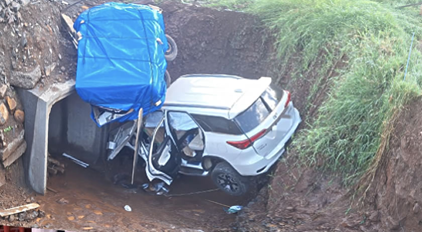 Idosa morre e três pessoas ficam feridas em acidente na SC-305