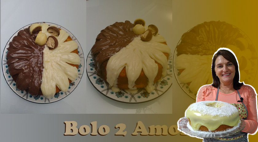 FAÇA DOIS BOLOS EM UM | Bolo Dois amores - Cozinhando com a Dete!