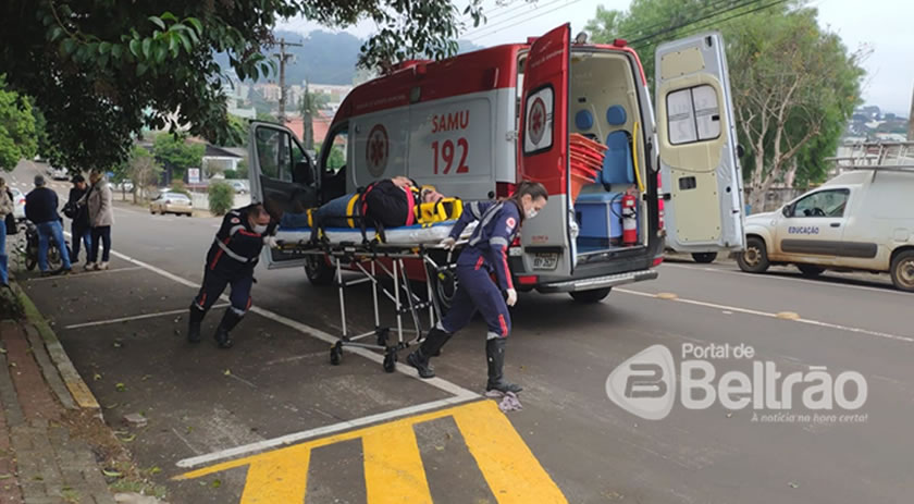 Homem fica ferido em acidente na Tenente Camargo