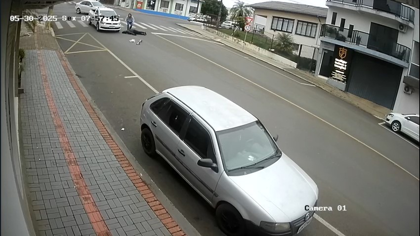 Atropelamento é registrado na manhã desta sexta-feira em Dionísio Cerqueira