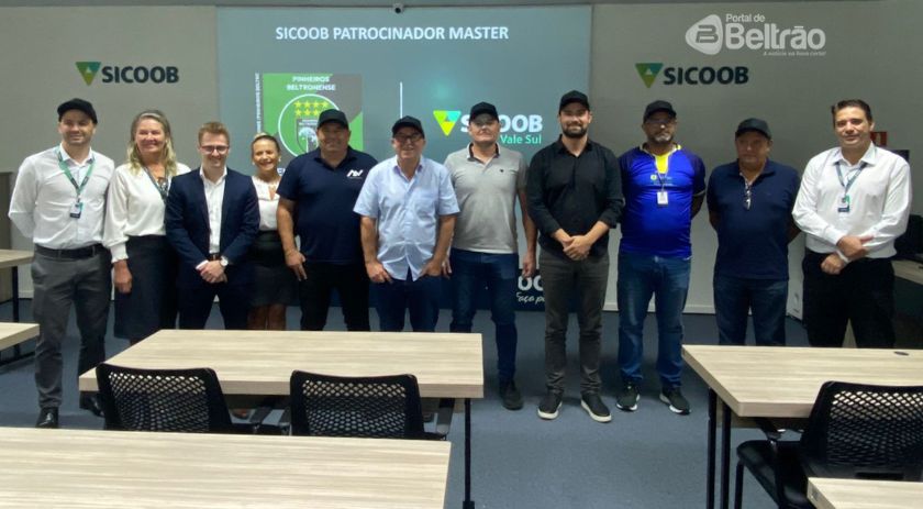 Sicoob Vale Sul oficializa patrocínio master para o Pinheiros Beltronense
