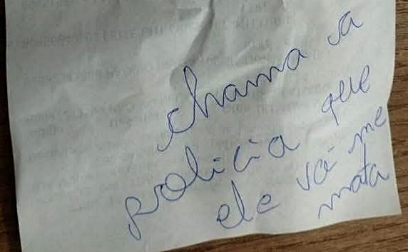 Após pedido de ajuda em bilhete, PM prende homem suspeito de agressão à esposa