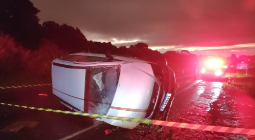Homem morre em acidente após capotamento na PRC-280, em Pato Branco