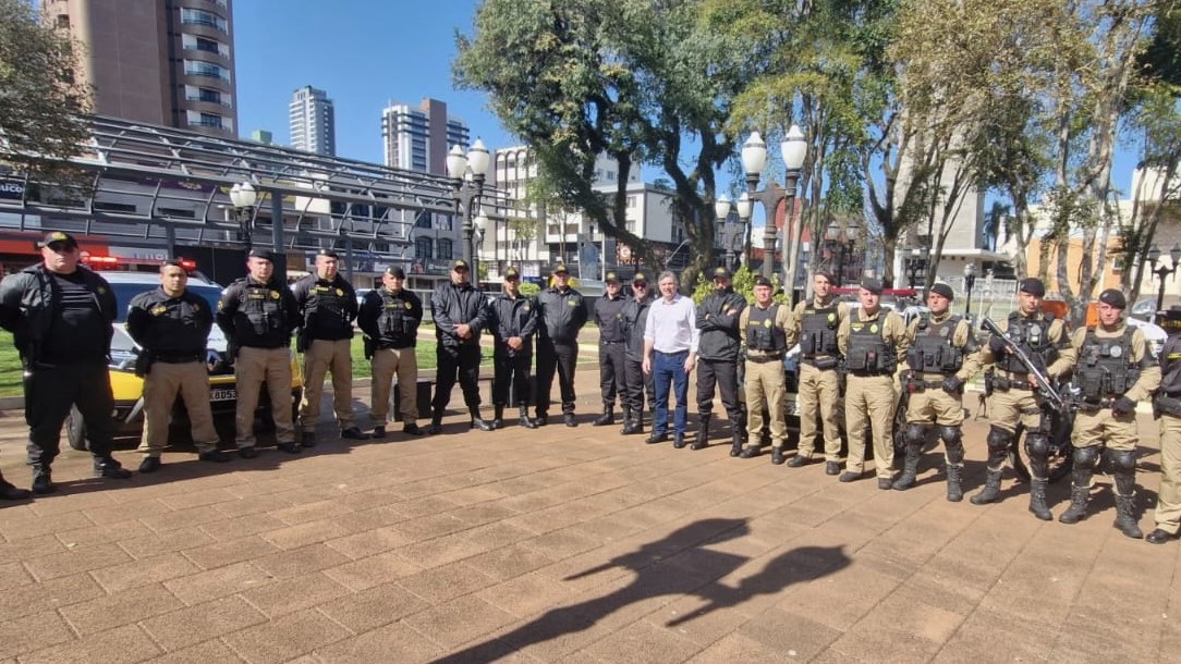 Prefeito Cleber anuncia reforço na segurança da praça central de Beltrão