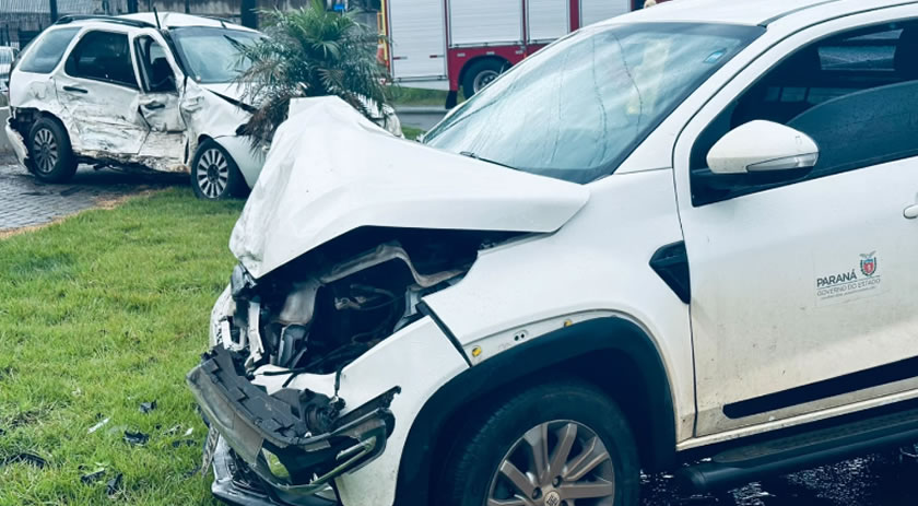 Colisão entre Fiat Palio e Strada deixa dois motoristas feridos na PR-566