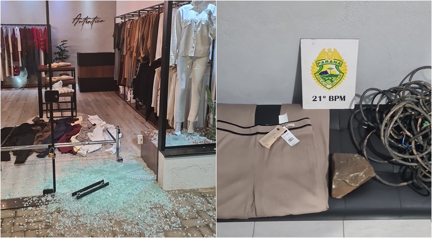 Homem é preso em flagrante após furto a loja no centro