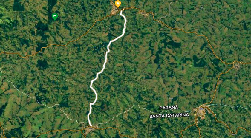 PR-180 está interditada próximo a Campo Erê