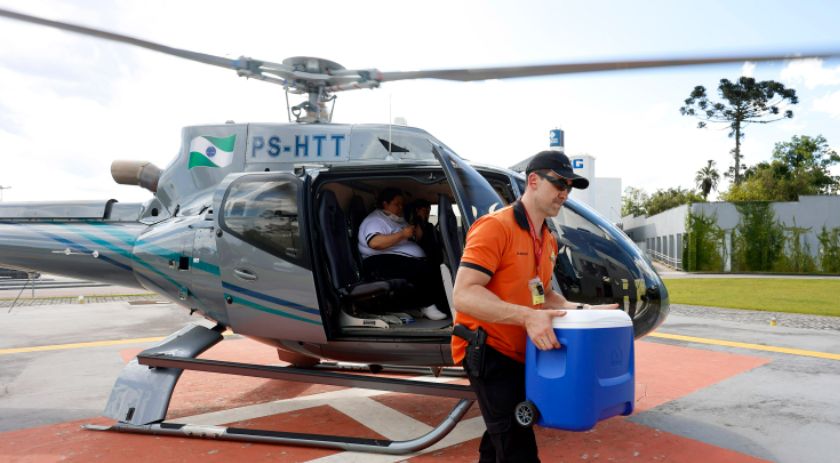 Com 128 voos, aeronaves do Estado batem recorde de órgãos transportados em 2023