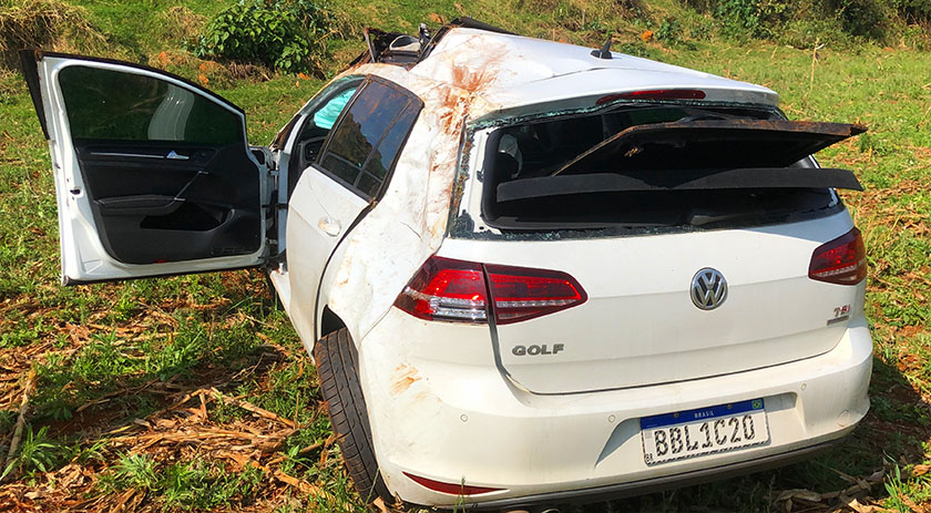 Capotamento é registrado em Secção Jacaré