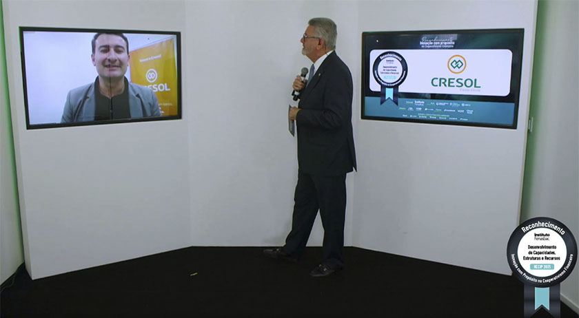 Cresol é premiada em duas categorias pelo Instituto Fenasbac