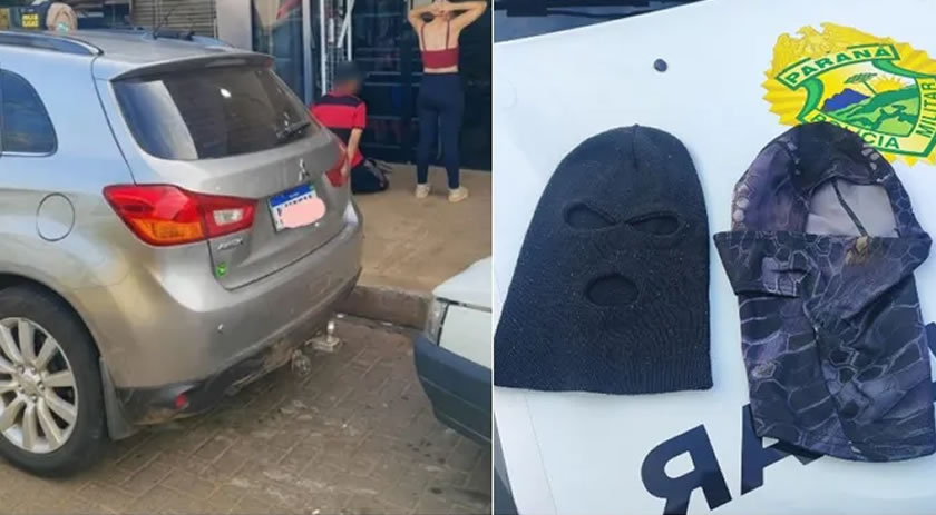 Três pessoas são presas após assalto à mão armada e família feita refém em Maravilha