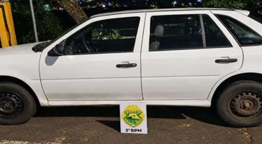Polícia Militar recolhe veículo irregular durante fiscalização em Pato Branco