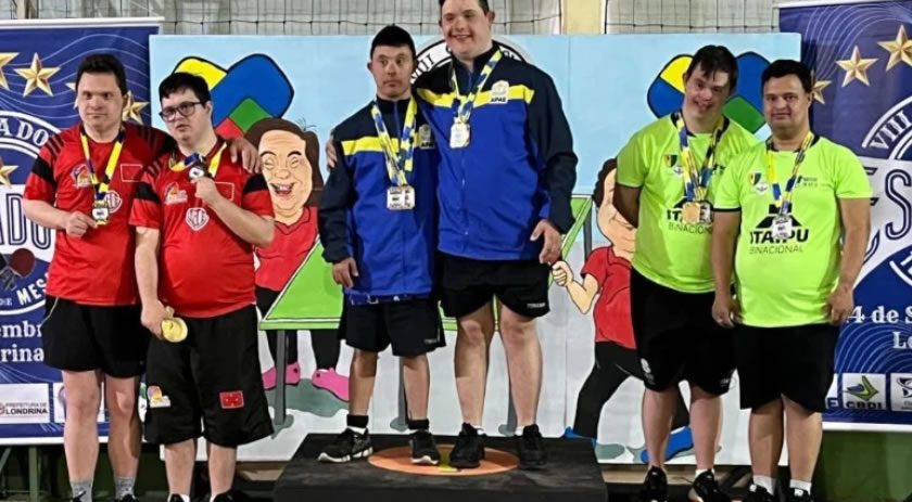 Francisco Beltrão reúne 42 atletas na IX Copa Down de Tênis de Mesa