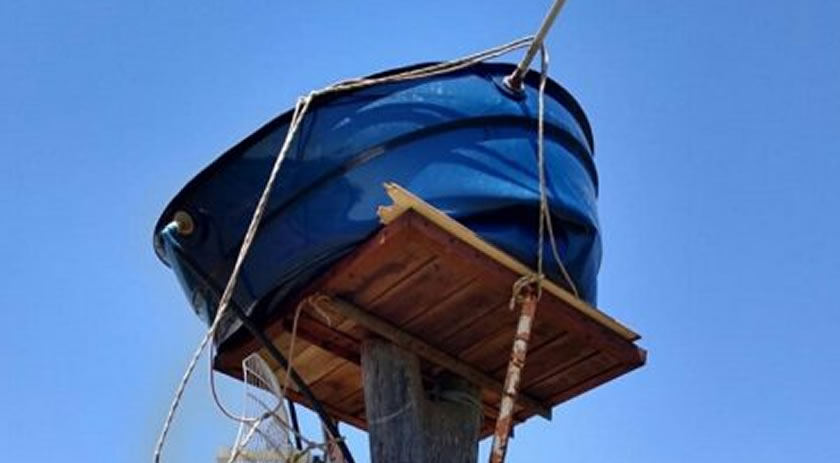 Calorão de 41º graus faz caixa d’água derreter