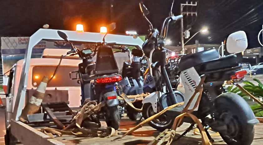 Polícia Militar apreende três veículos elétricos modificados conduzidos por adolescentes
