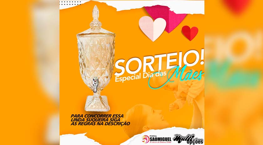 Portal São Miguel e Multi Opções promovem sorteio especial para o Dia das Mães