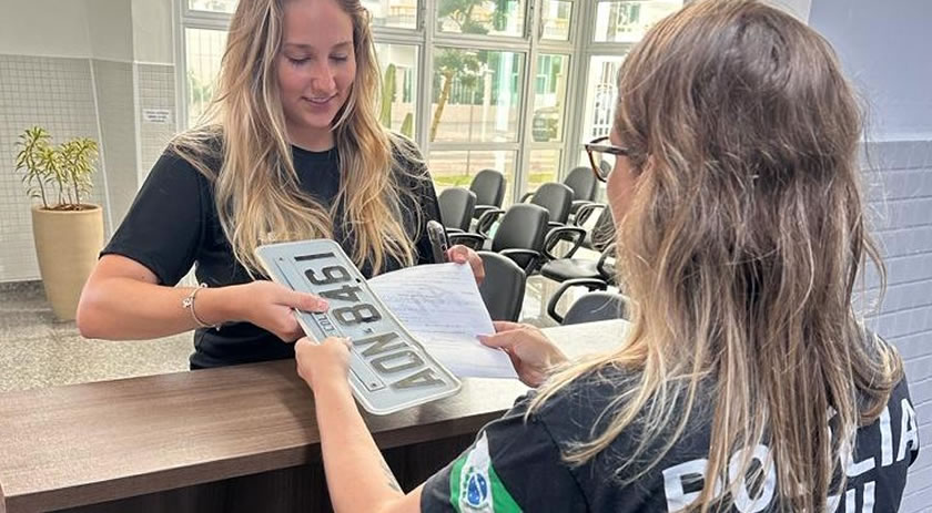 PCPR orienta sobre boletim de ocorrência online em casos de perda de placa de veículo