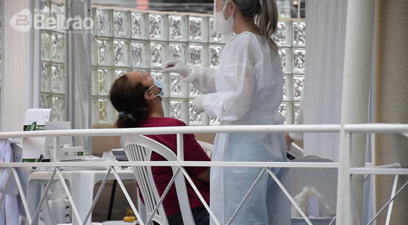 Mais de 3.500 pessoas já fizeram o teste rápido em Beltrão, 20% positivaram